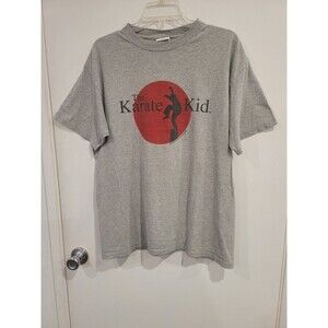 Vintage 2003 The Karate Kid Movie Promo Ringer T Shirt L Cobra Kai Mr Miyagi